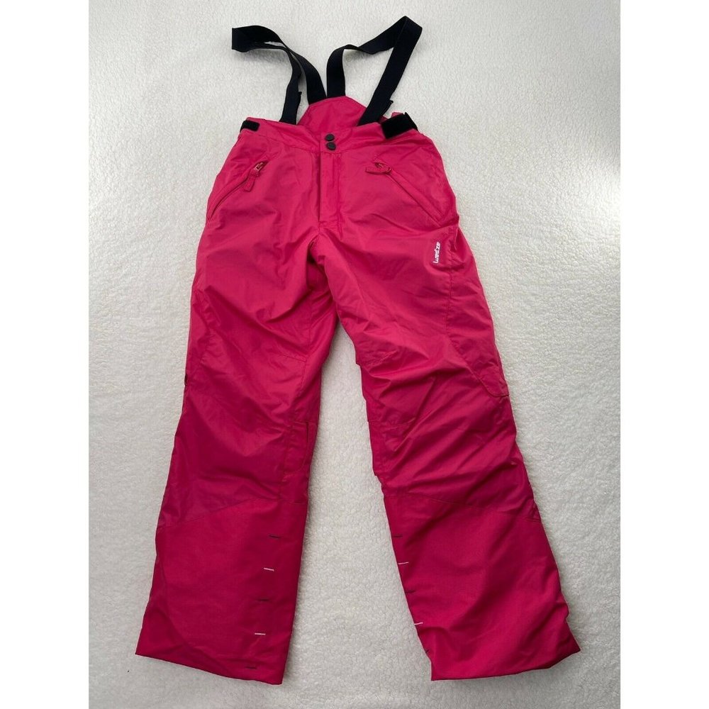 Wed'ze Snow Bibs Girls 10 Yrs Hot Pink Insulated Ski Pants Pull'n Fit Decathlon